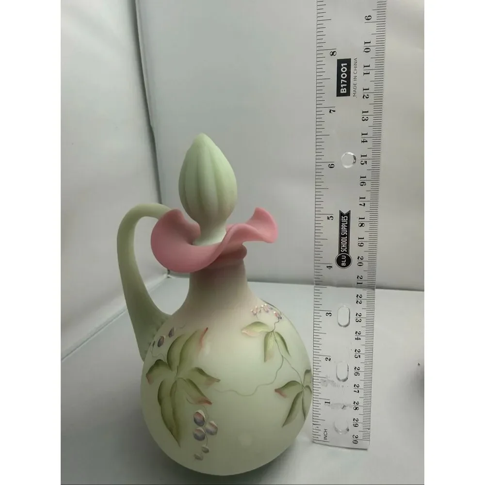 Fenton Lotus Mist Burmese Cruet – Historic Collection 2000 – Showcase Dealer Exc